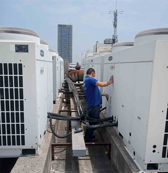 上林中央空调制热和不制冷系统维修方法